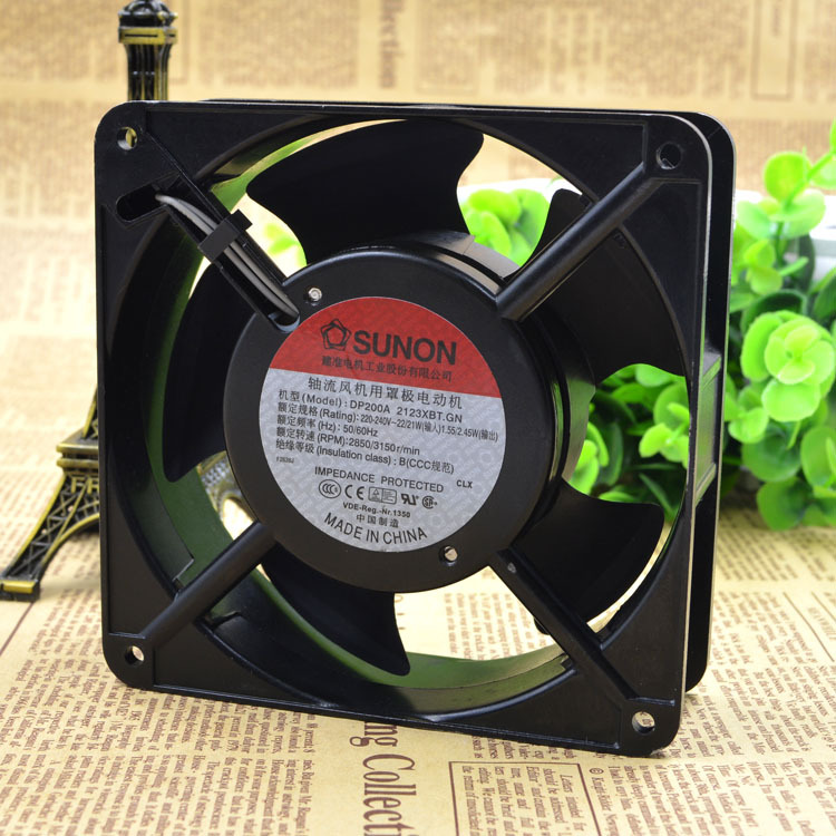 正品SUNON建准风机DP200A 2123XBT.GN 12038散热风扇 220V 12cm