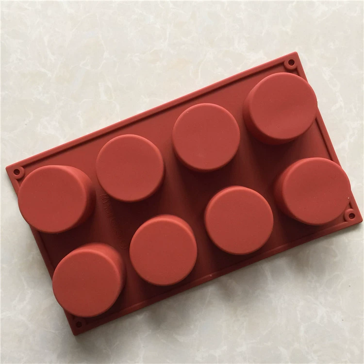 Spot wholesale 8 consecutive cylindrical cup cake model Ceram -aromatherapy model candle model is easy to clean high temperature