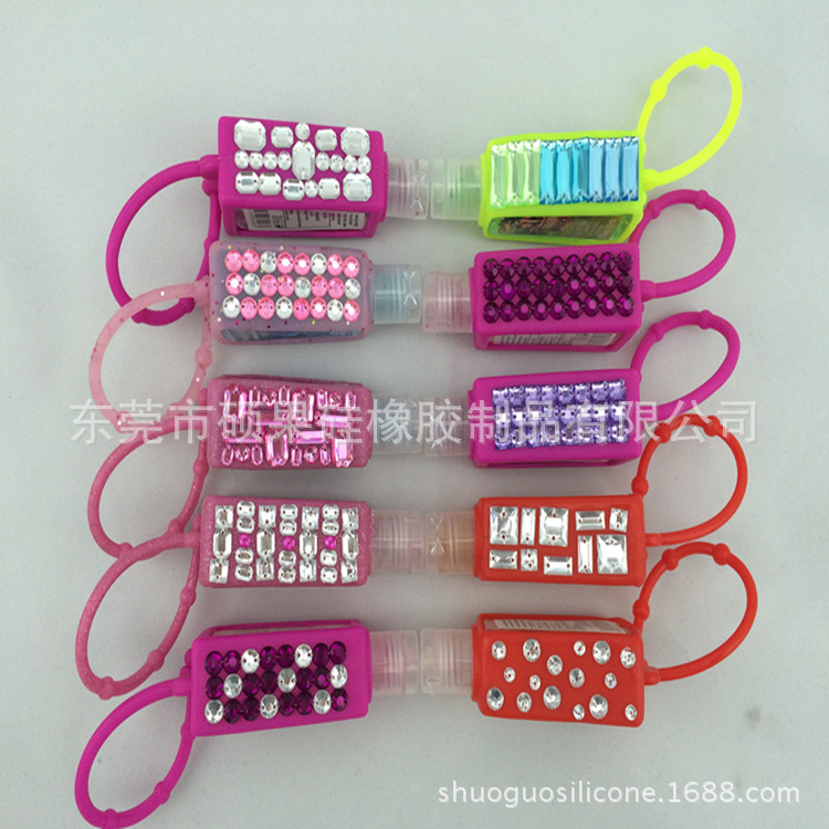 60ml带钻硅胶洗手液套 30ml带钻硅胶香水套