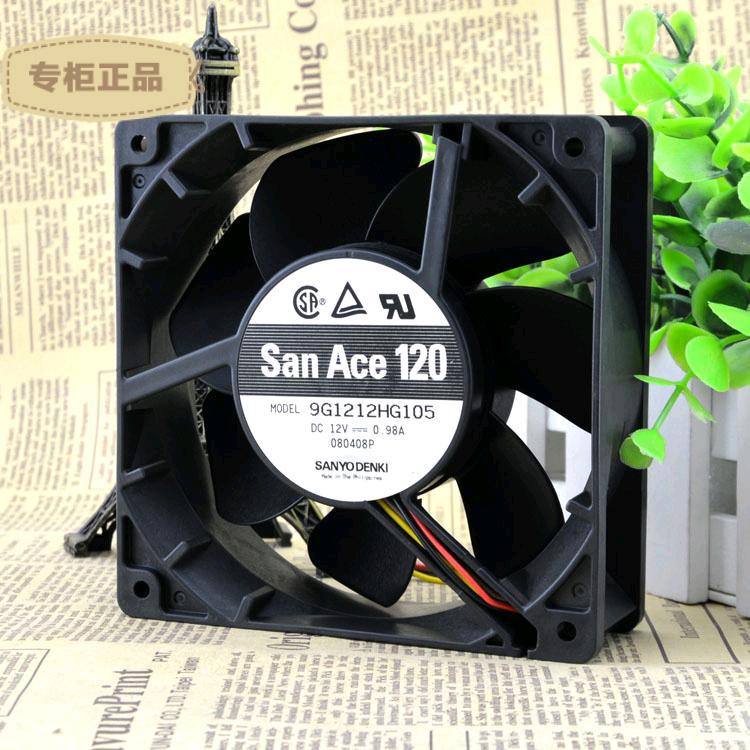 SANYO San Ace 120 12cm 9G1212HG105 12v 0.98A 4线 IBM风扇