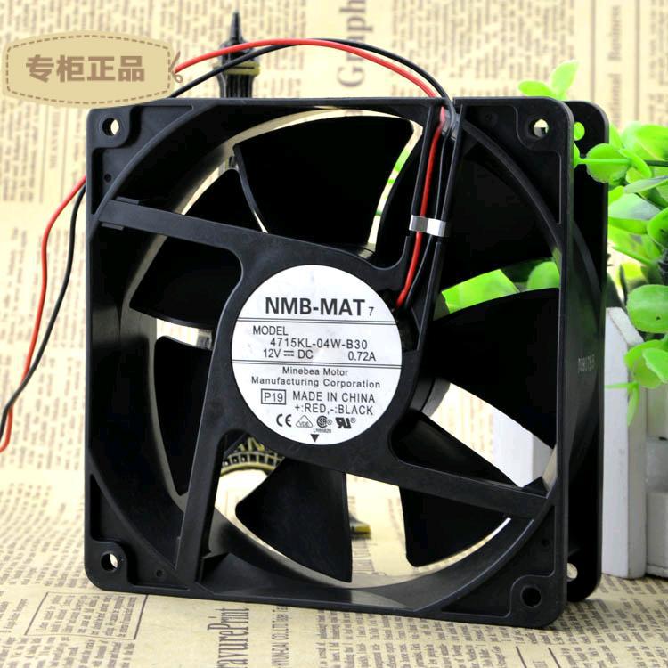 原装正品 NMB 12038 4715KL-04W-B30 DC12V 0.72A 2线 散热风扇