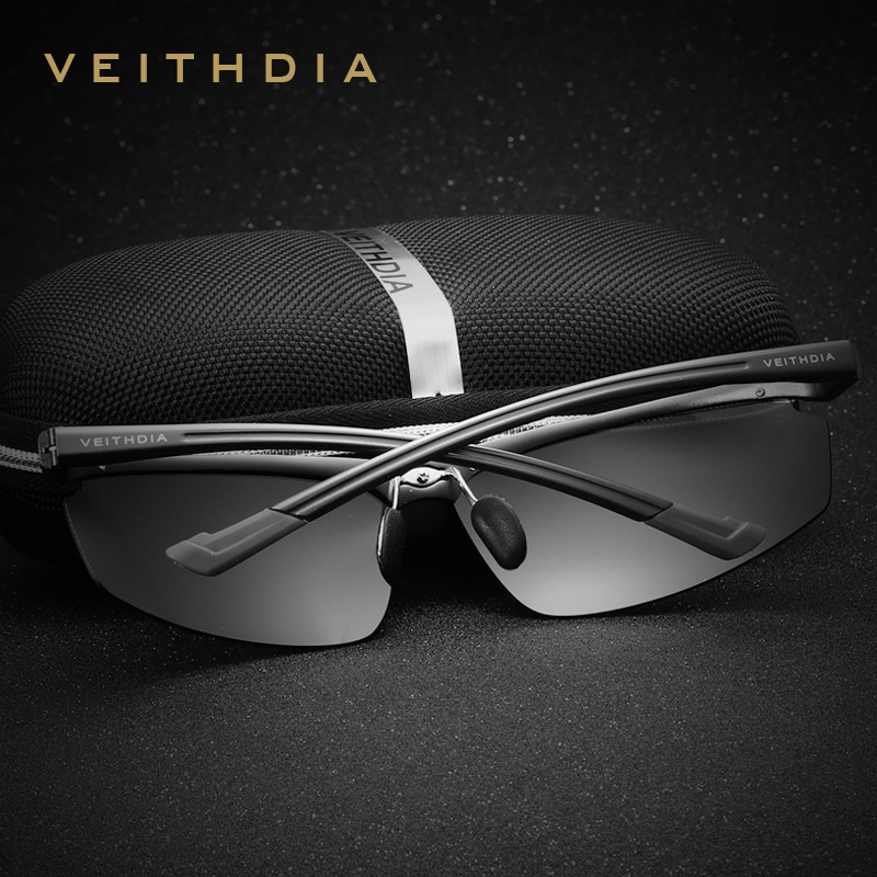 Los hombres de aluminio magnesio gafas de sol polarizadas gafas de sol gafas deportivas de conducción gafas de conductor 6587