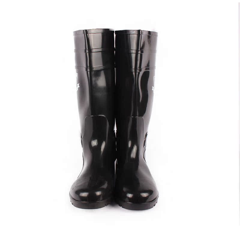 【誉丰】橡塑钢包头雨靴厂家批发 防滑防酸碱高筒水靴 劳保防砸靴