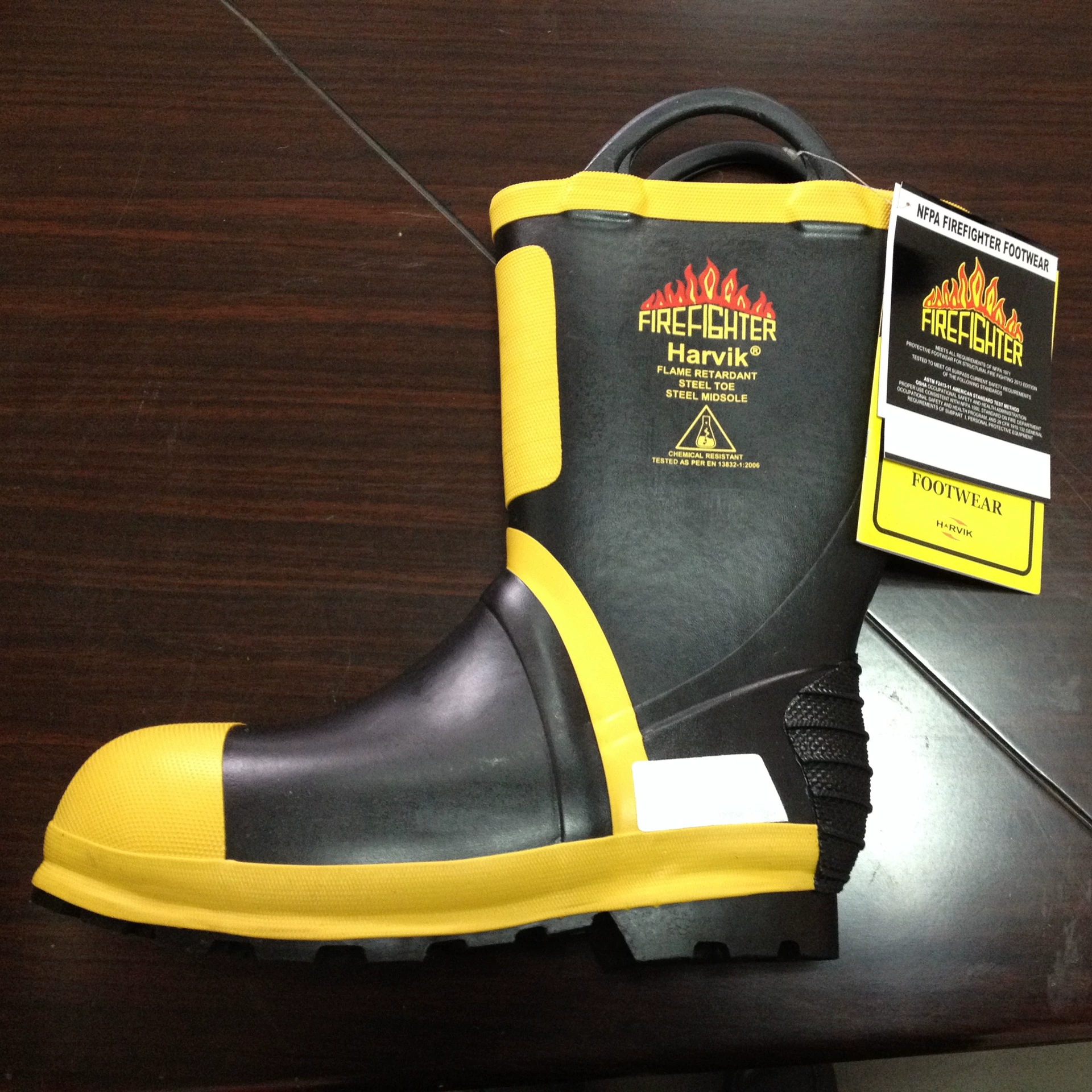 Оригинальный импортированный Harvic США стандарт пожарный ботинок HARVIK 9692 Rexland 9692 Сертификация NFPA