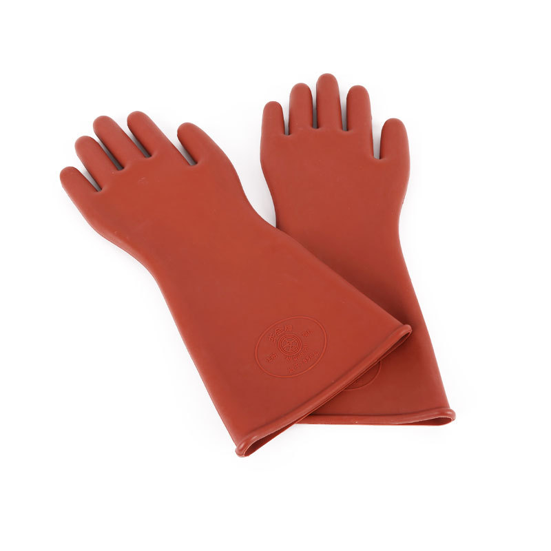 双安安全牌12KV绝缘手套批发橡胶加厚电工手套高压绝缘劳保手套