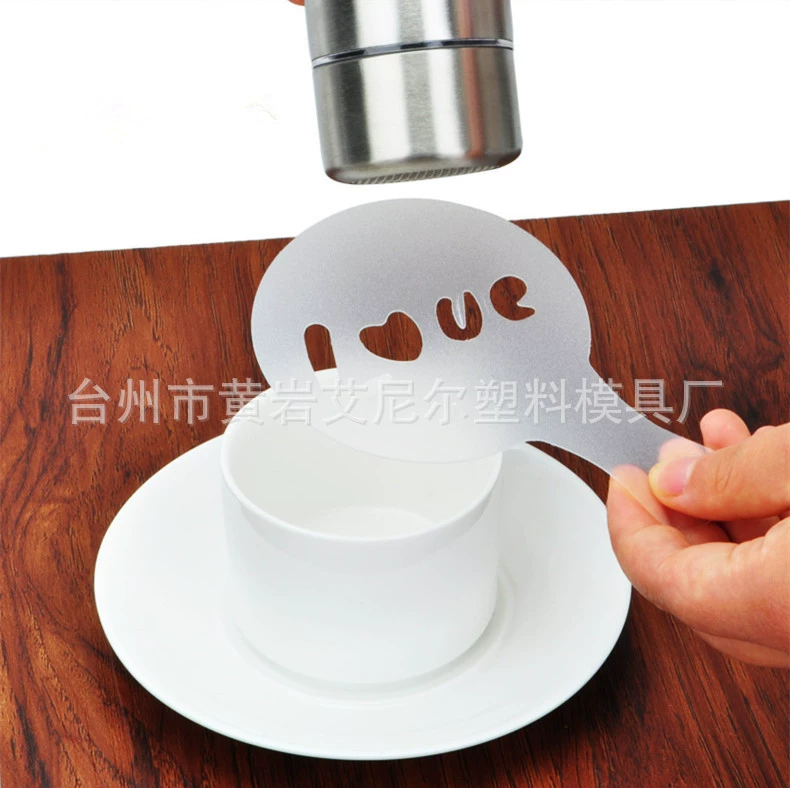 Plastic coffee mold, template, set, increased thickness
