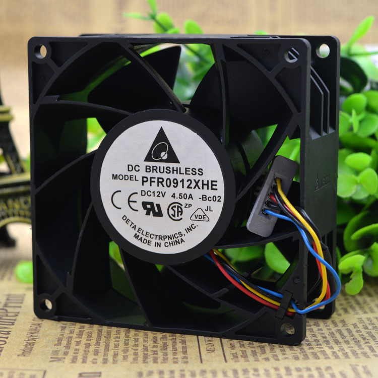 台达 9238 12V 4.5A PFR0912XHE 9CM 暴力大风量 服务器增压风扇