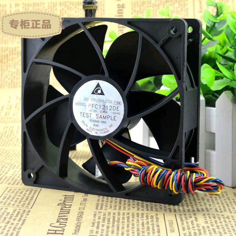 全新台达PFC1212DE-DD40 12038 12V 2.65A 12CM双滚珠 暴力风扇