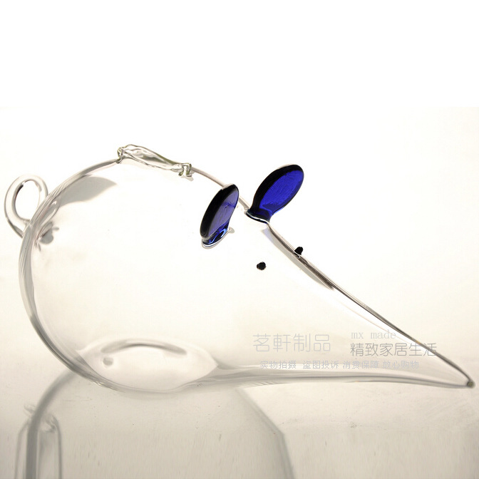 Mxmade Super lindo ratón borosilicato vidrio alcancía/tanque de almacenamiento/nuevos productos exóticos al por mayor