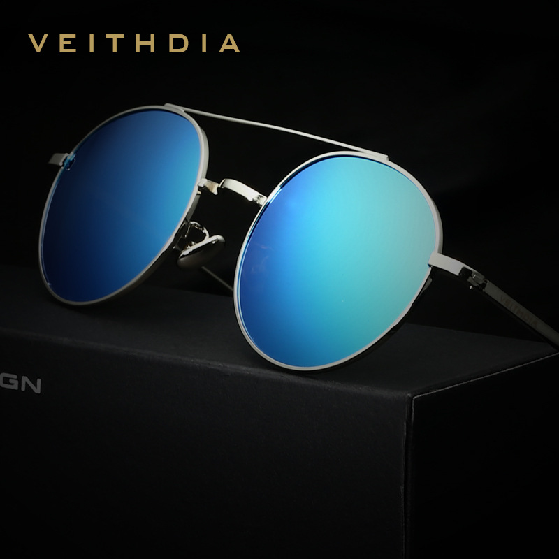 Hombres y mujeres polarizadas coloridas Rana Gafas de metal gafas de sol planas 3617