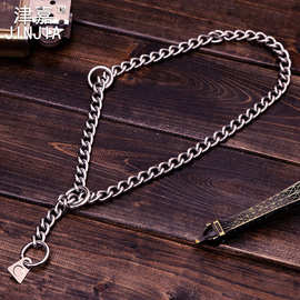 不锈钢狗项圈不锈钢扭曲宠物颈链狗项圈宠物链条颈圈现货批发