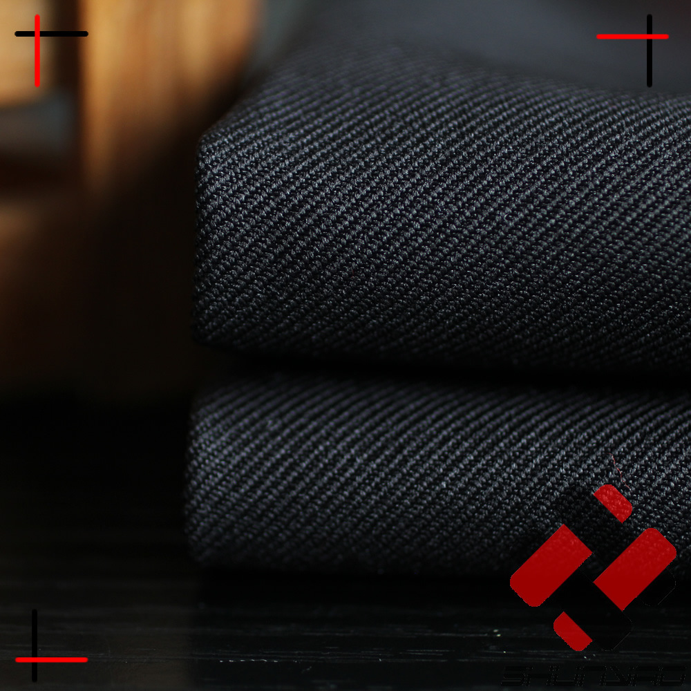 舜尧 全涤加密加厚华达呢 600D涤纶厚实制服斜纹布