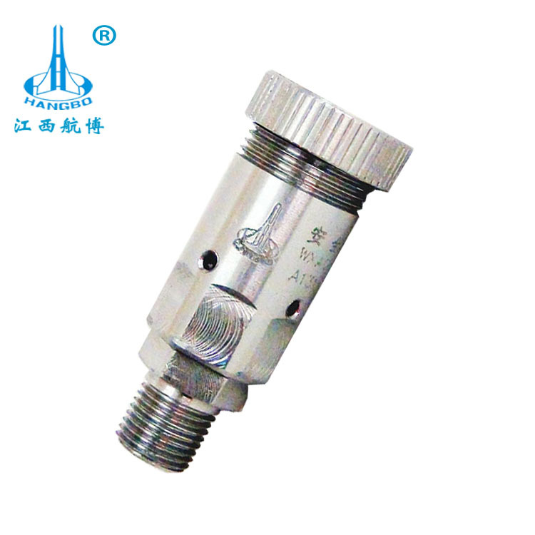 厂家直供航博高压10MPA氮气不锈钢安全阀　DN6外螺纹微型安全阀