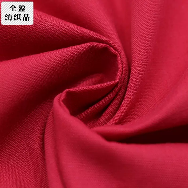 跨境双面斜纹混纺坯布 91*68宽幅人造棉坯布 染色梭织服装口袋布