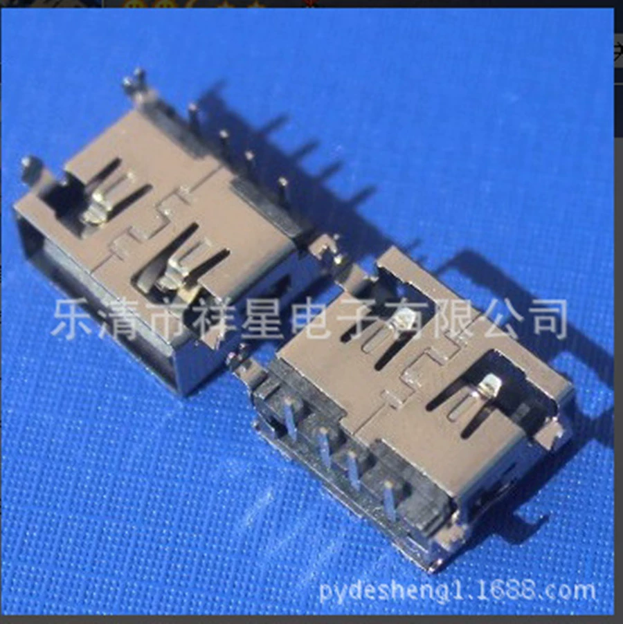 Supply USB short body mother seat/USB 10.0 short bodyless white glue core AF 90 degrees 10.6 charging tail