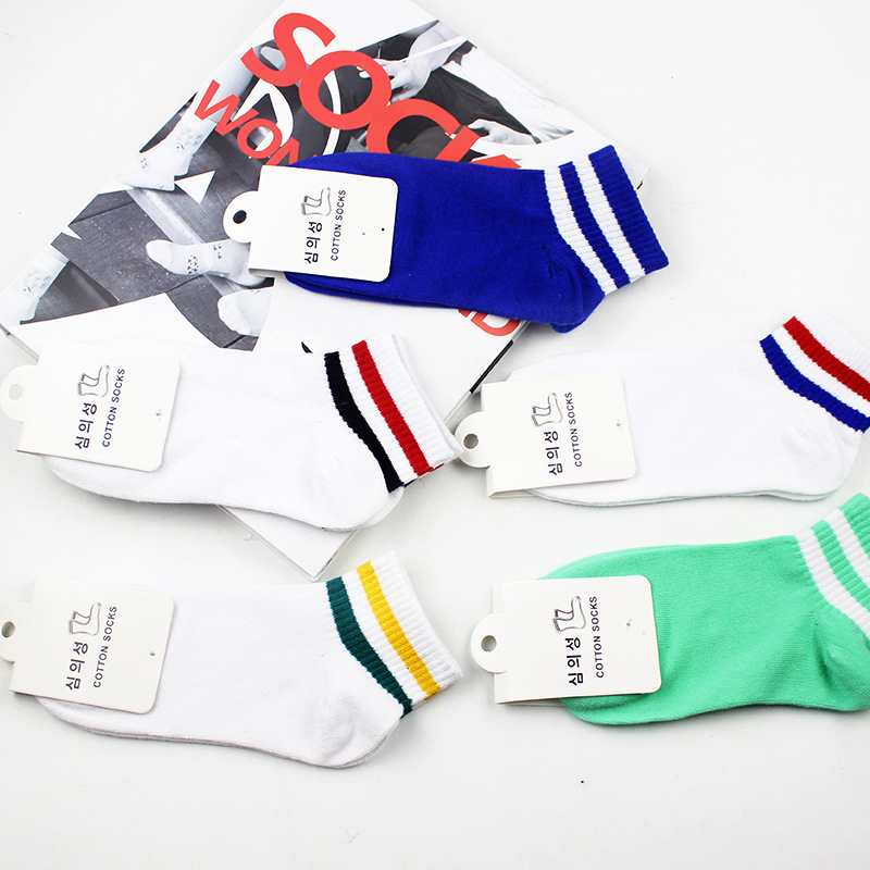 Fashion Women's Cotton Low-Cut Short Socks Wholesale New Korean Navy Style Trendy Women's Ankle Socks