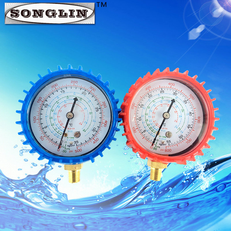 不锈钢高精度压力表 便携制冷组合表 仪表阀 径向轴向冷煤表生产