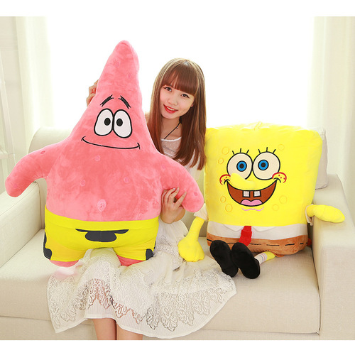 New plush toy Patrick Star Spongebob doll cloth doll pillow creative birthday gift factory direct sale