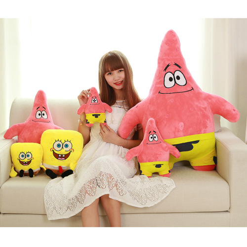 New plush toy Patrick Star Spongebob doll cloth doll pillow creative birthday gift factory direct sale