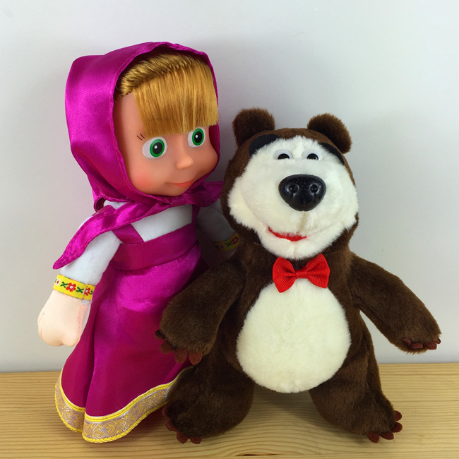 Hot-Selling Toy Winter Bear Big-Eyed Doll with Sha Masbear Bear Plush Toy