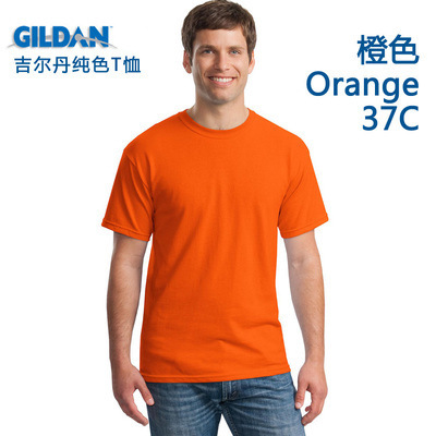 Gildan 63000 color sólido algodón en blanco camiseta personalizada impresa LOGO clase uniforme cultural camisa publicidad camisa al por mayor