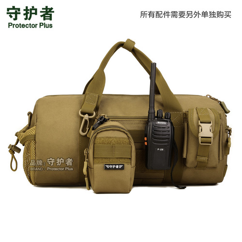 K319-Portable Bucket Bag Large Capacity Waterproof Men's Bag IPAD Crossbody Bag Handbag Cylinder Bag Tactical Bucket Bag
