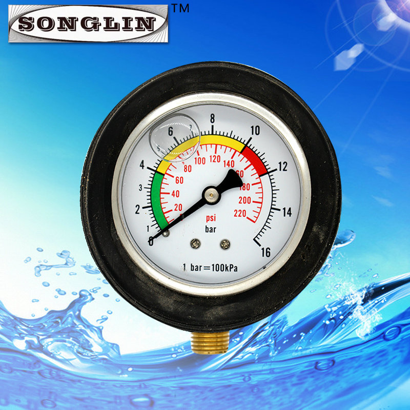 专业生产防震胎压表5063现货高质量保修一年高精度压力表工厂批发