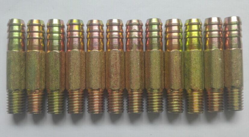 厂家供应公制英制冷却水嘴、宝塔接头、六角管接头、水接头M12X50