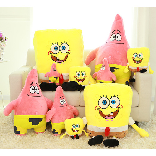 New plush toy Patrick Star Spongebob doll cloth doll pillow creative birthday gift factory direct sale