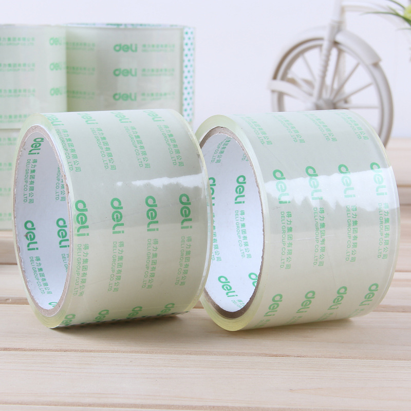 得力30320胶带60mm×30y 透明胶带 打包胶带 文具封箱胶带 粘