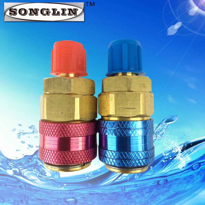 冷媒表导组接头 不可调高压制冷表接头 雪种表高低压接头批发