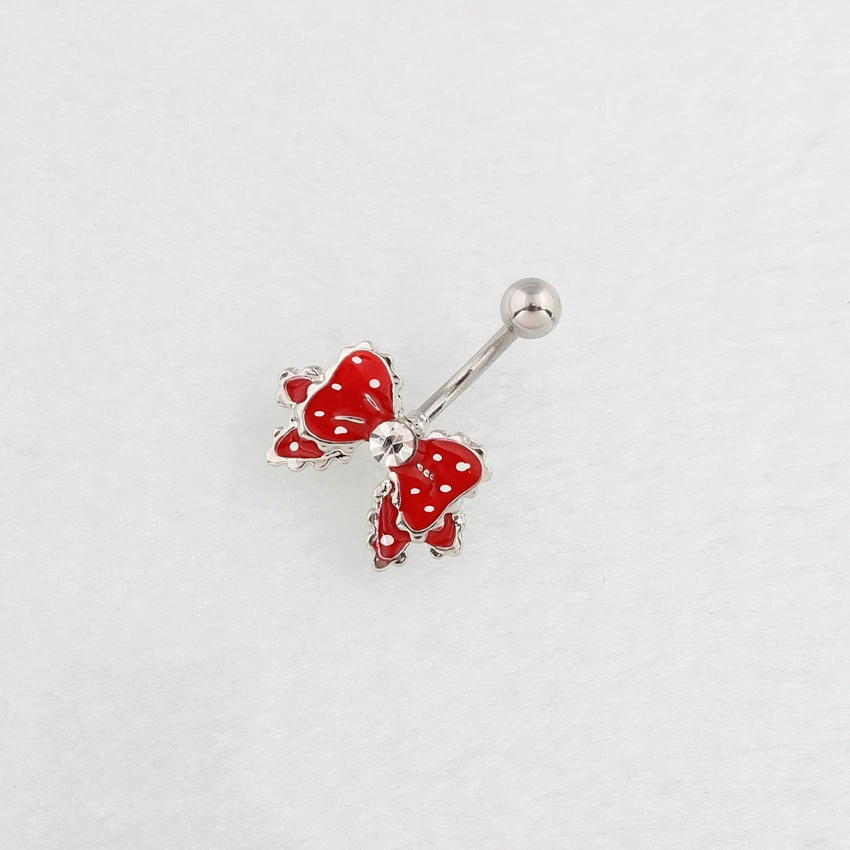 Физиологическое пирсинг пупка с бантом из нержавеющей стали, Aliexpress