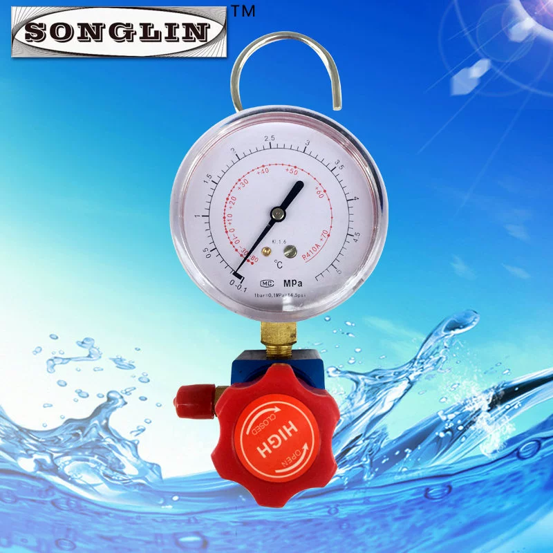 Кондиционер автомобильный Средний измеритель хладагента прецизионный манометр для холодильной резки Многофункциональный однометровый без зеркала оптом