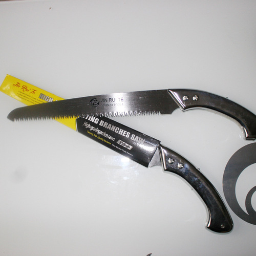 Hardware garden agricultural tools 350# electroplated three-sided grinding head steel handle hand saw bent handle saw iron saw branch saw blade saw