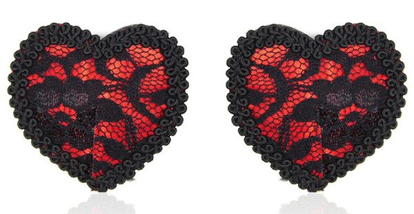 5041-black and red heart shape