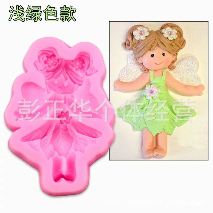 Fondant, doll, cute dancing silicone mold