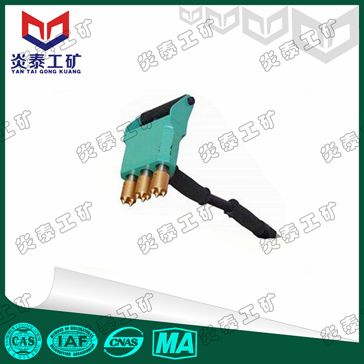 隧道混凝土加固三头凿毛机 气动手持式凿毛机 便携式混凝土凿毛机