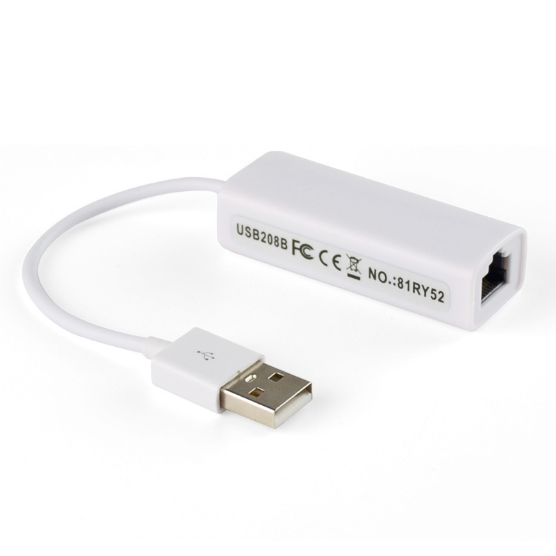 Manufacturers Supply Driver-free usb Wired Network Card Wholesale 2.0 Computer External usb to RJ45 100m Gateway