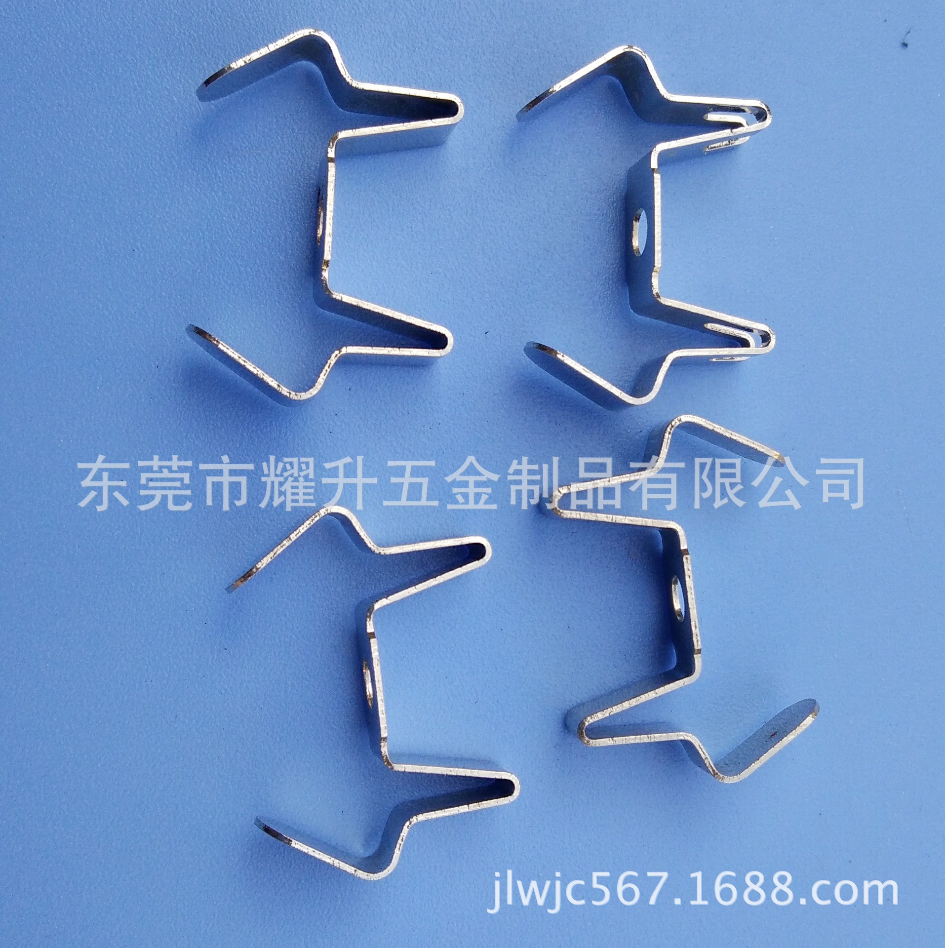 耀升五金供应灯饰五金配件 格栅灯五金弹片 不锈钢卡扣 固定片