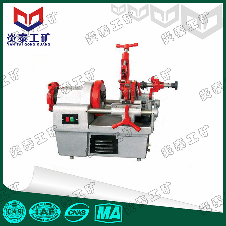 2021年新款炎泰牌2寸3寸4寸电动切管套丝机 消防管套丝机