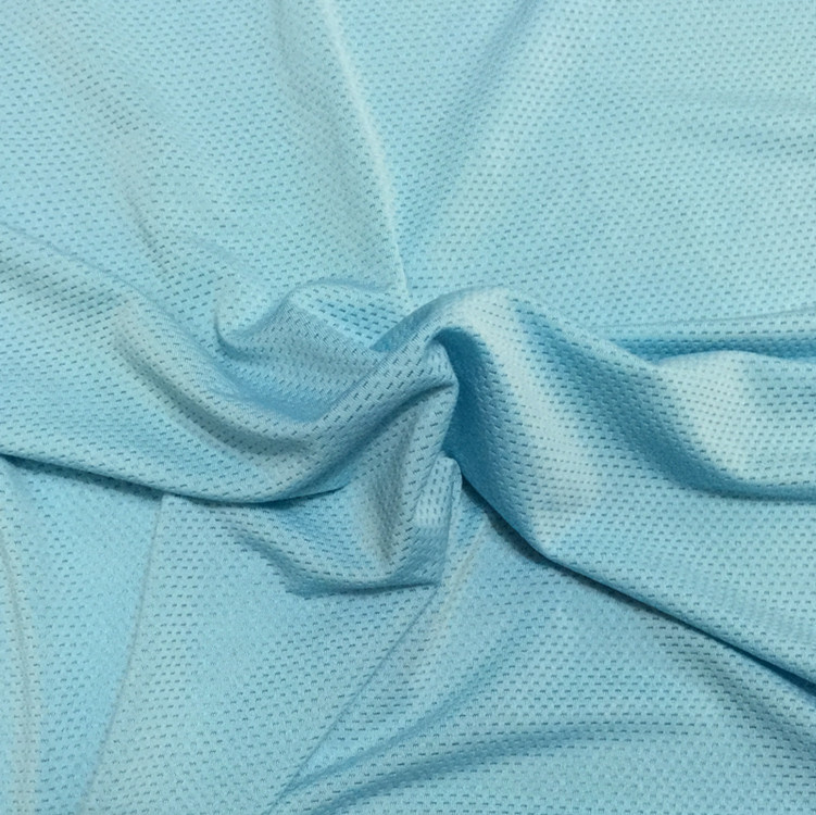 厂家直供50D长丝低弹四面弹针织网眼布服装面料弹力涤纶四面弹力