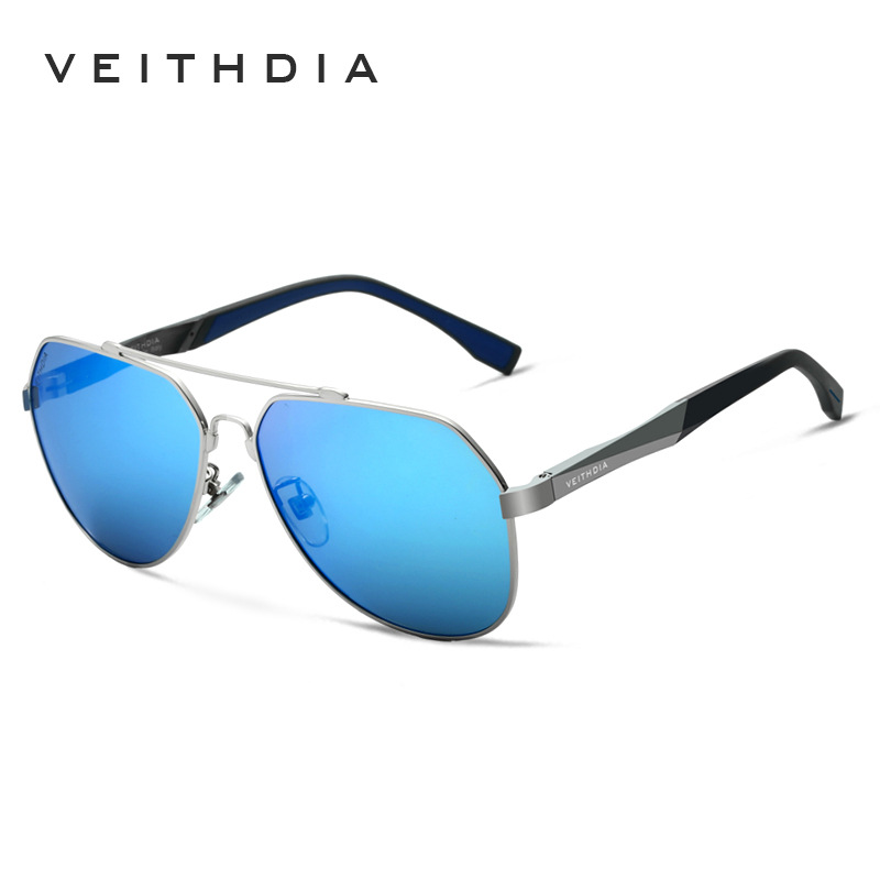De los hombres de colores gafas sol polarizadas aluminio magnesio Rana espejo fábrica al por mayor 3598