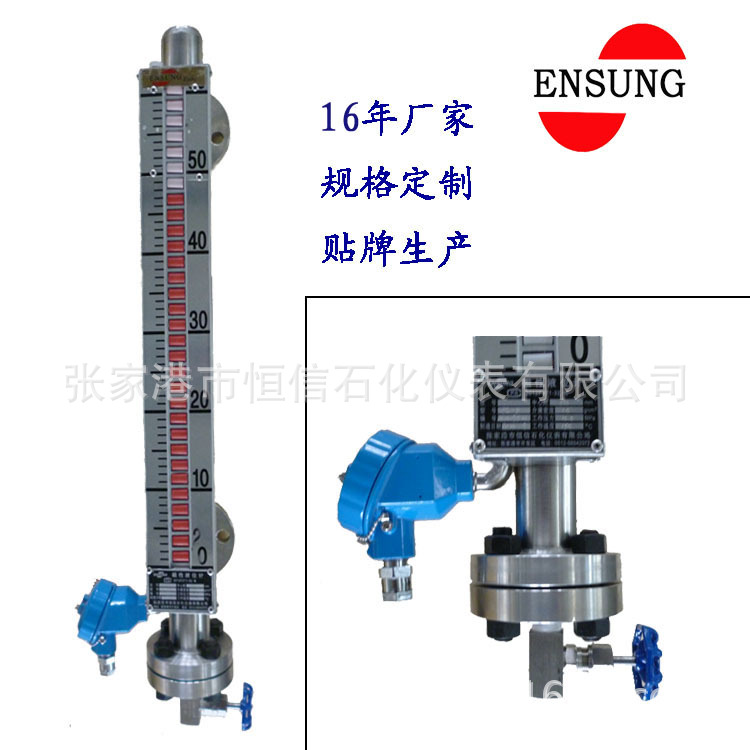 厂家磁翻板液位计带远传 柴油汽油水箱 磁浮子液位计带开关