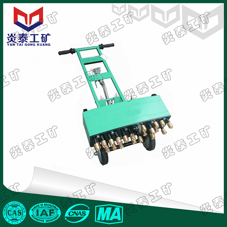 混凝土多头凿毛机 气动手推式凿毛机 11头路面凿毛机 17头凿毛机