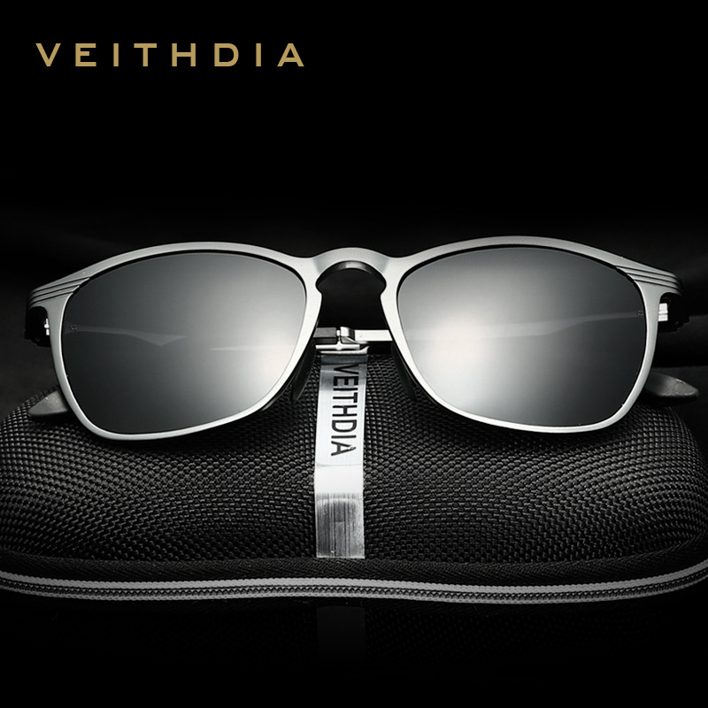 Gafas de sol polarizadas de colores de aluminio y magnesio de marco completo, delgadas y ligeras de moda, gafas de sol de conducción 6630