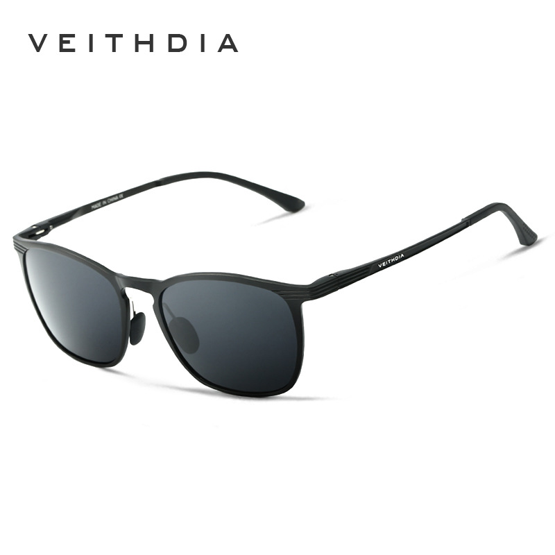 Gafas de sol polarizadas de colores de aluminio y magnesio de marco completo, delgadas y ligeras de moda, gafas de sol de conducción 6630