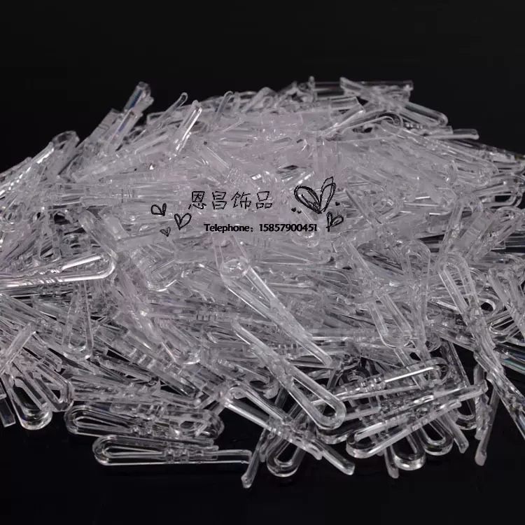 厂家批发有齿胶夹 新料衬衣塑料扣有牙 服装衬衫夹子大量现货批发