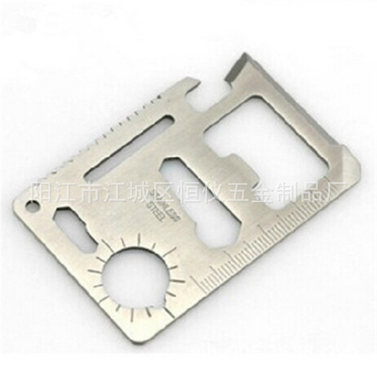 户外野营 多功能军刀卡不锈钢工具卡片刀 露营卡刀创意卡工具卡