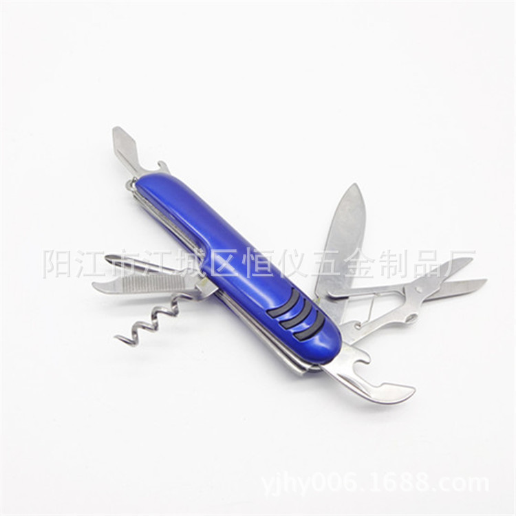 供应多功能7开小刀  户外不锈钢小刀