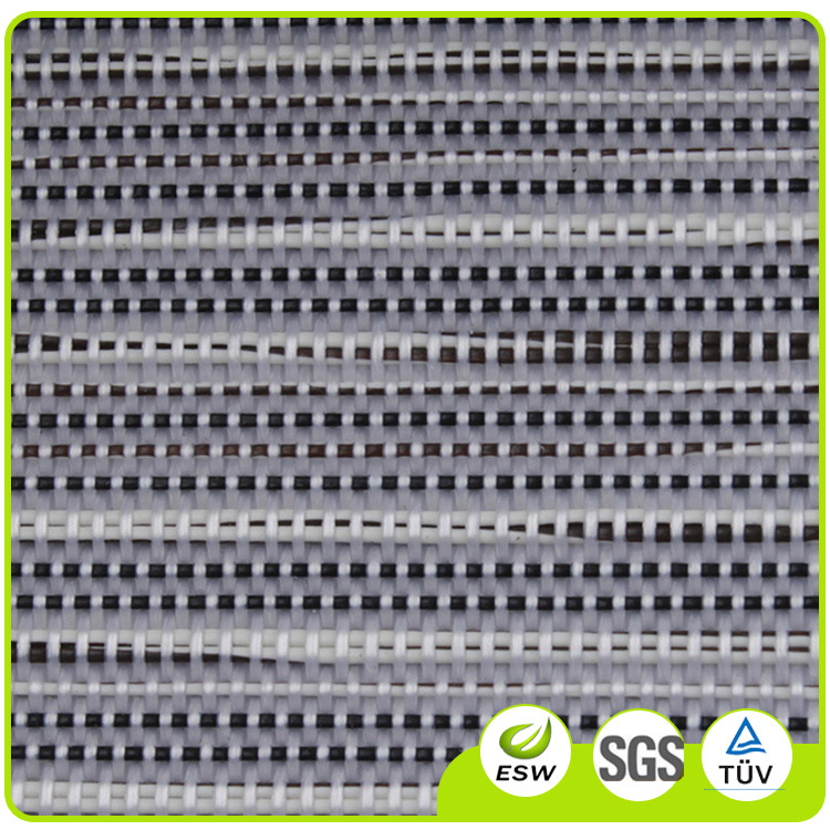 特斯林网眼布 PVC编织面料 透气耐磨餐垫草编面料、沙滩椅适用